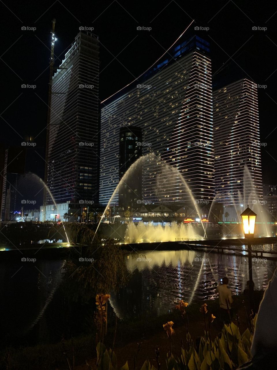 Singing fountains on the Batumi embankment