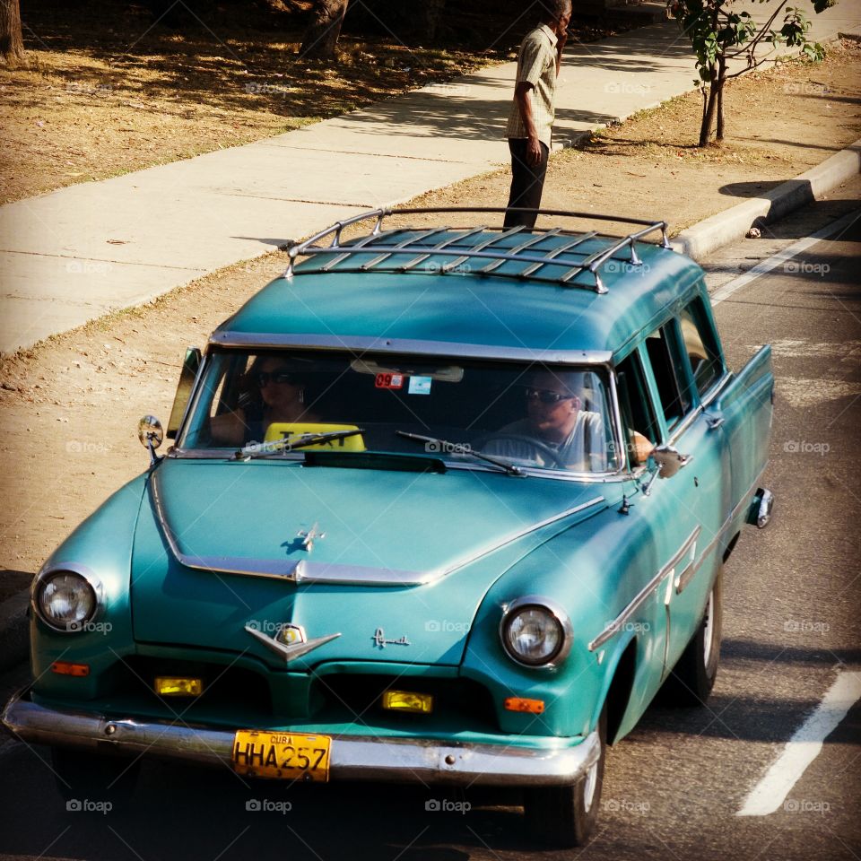 Plymouth taxi in Havana,  Cuba