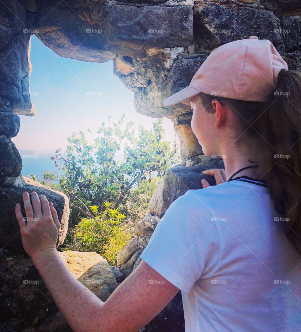 The view through the rock