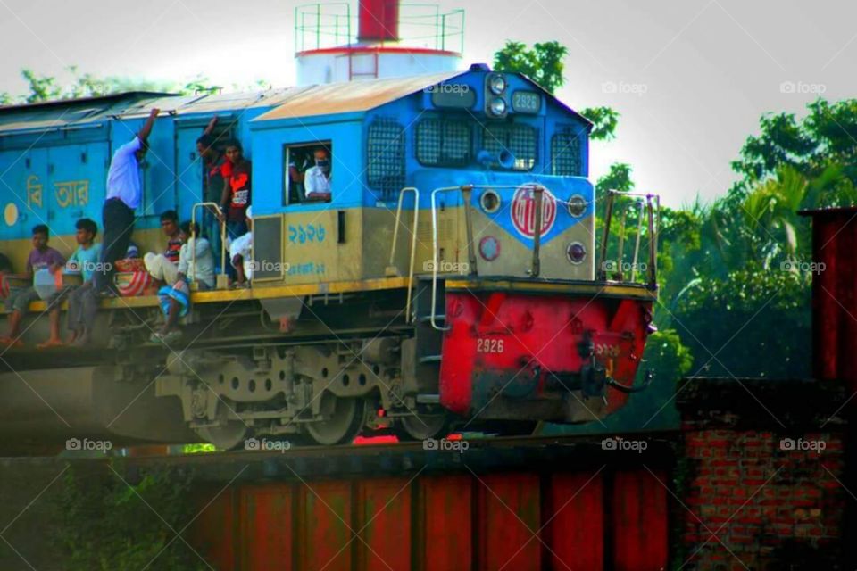 Real life journey by train in Bangladesh