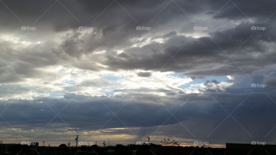 Sky, Storm, Sunset, No Person, Nature