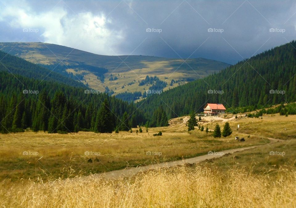 Mountain scenery. Transalpina Romania King's road