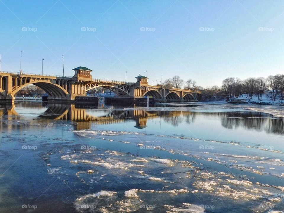 Frozen river...