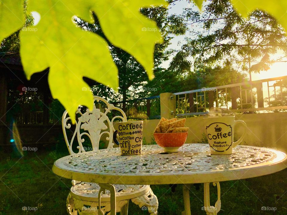 Glory moment of morning sun 