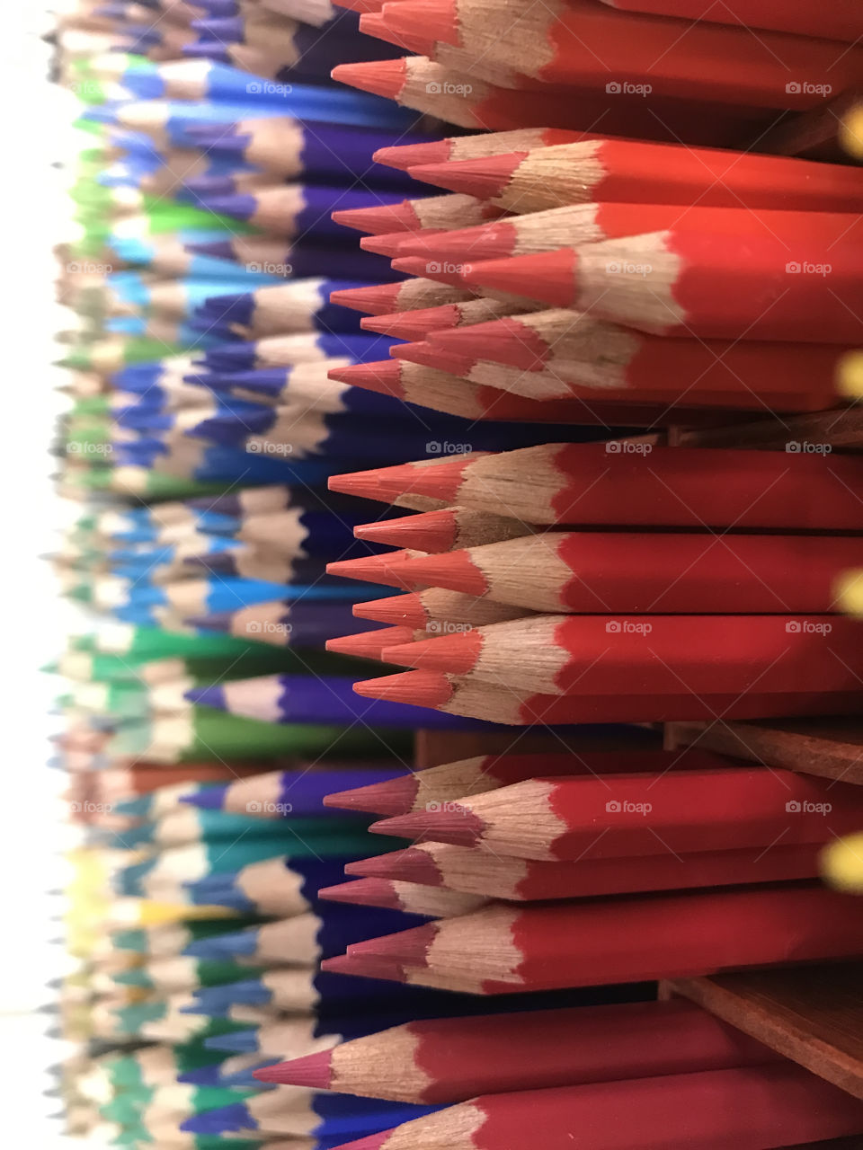 Multicolored pencils for creativity