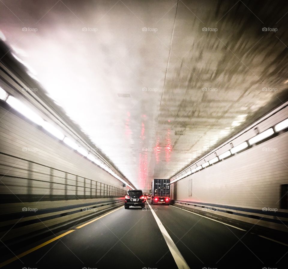 Traveling through the tunnel 