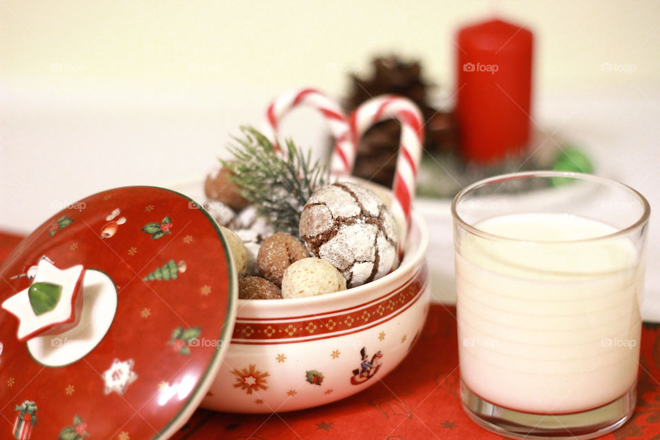 Preparing snacks for Santa