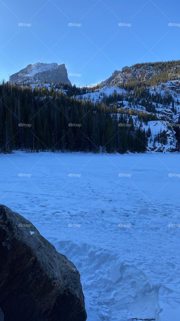 The best frozen lake in Mountain above 12000 sea level 