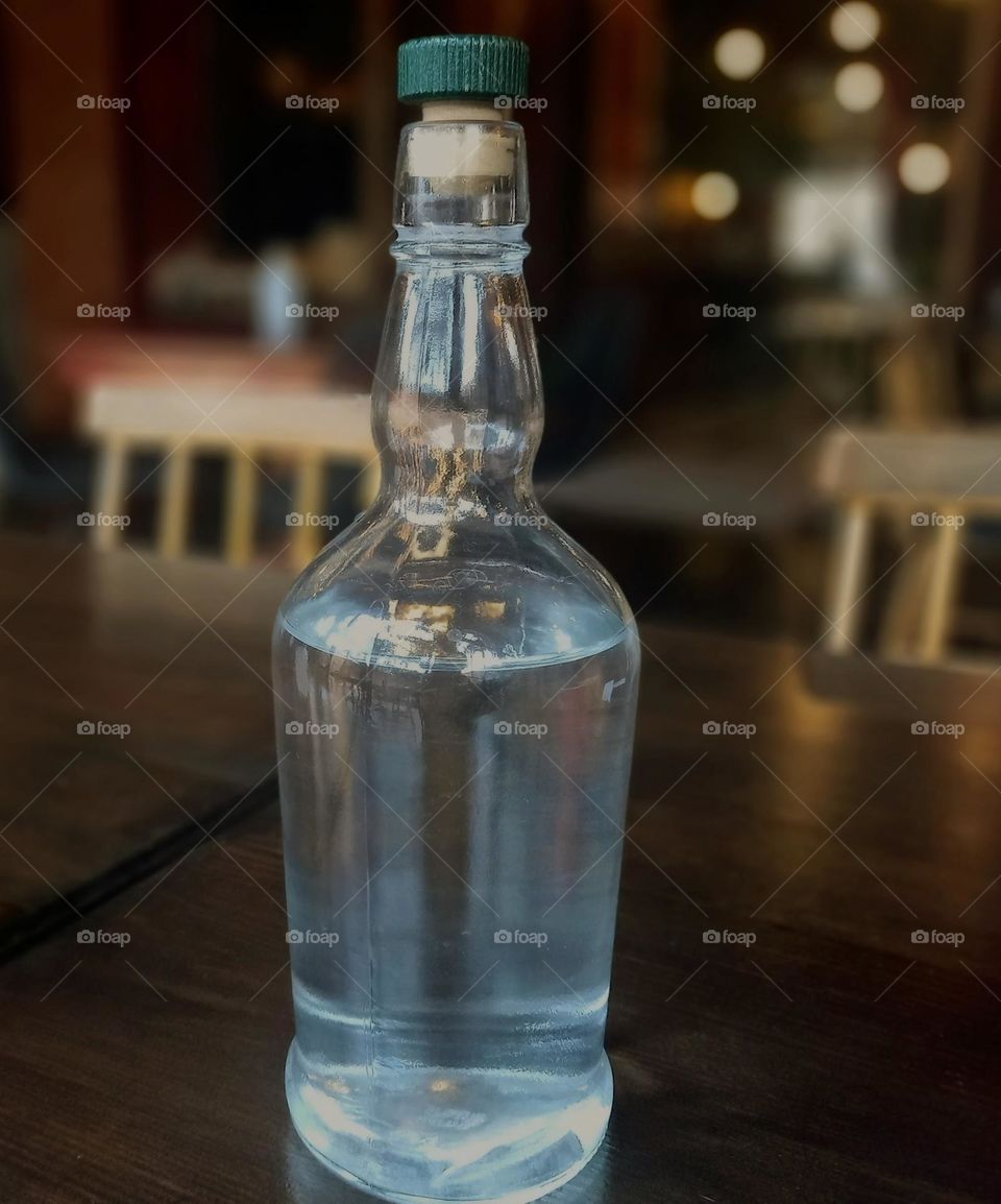A bottle of water