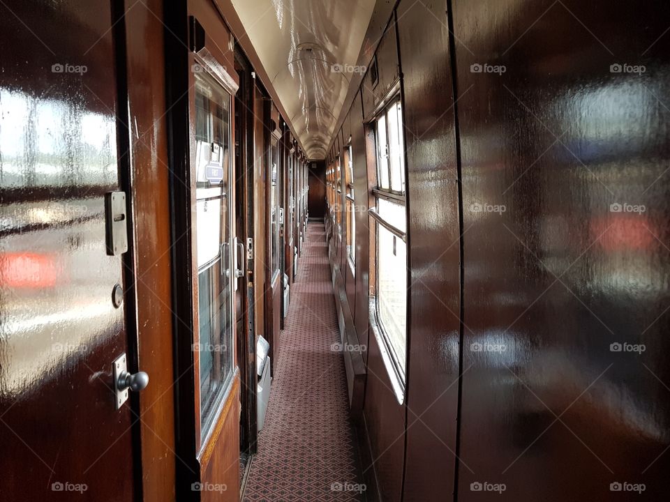 First Class on an old Steam Train