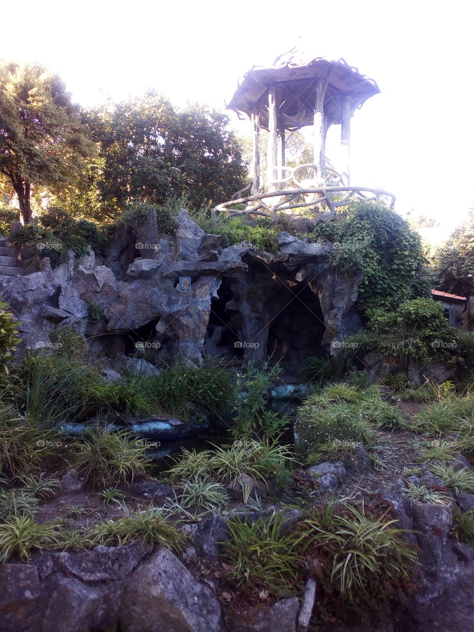 Gazebo and cave