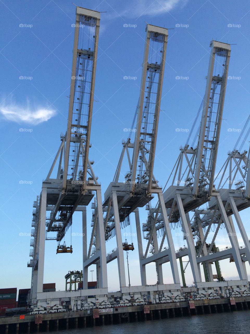 Port of Long Beach cranes 