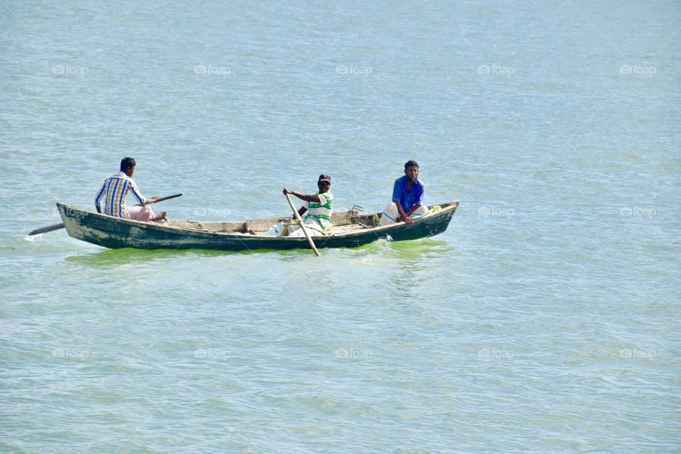 “ Small Boat “ a well transportation system to move one place to another place easily. 