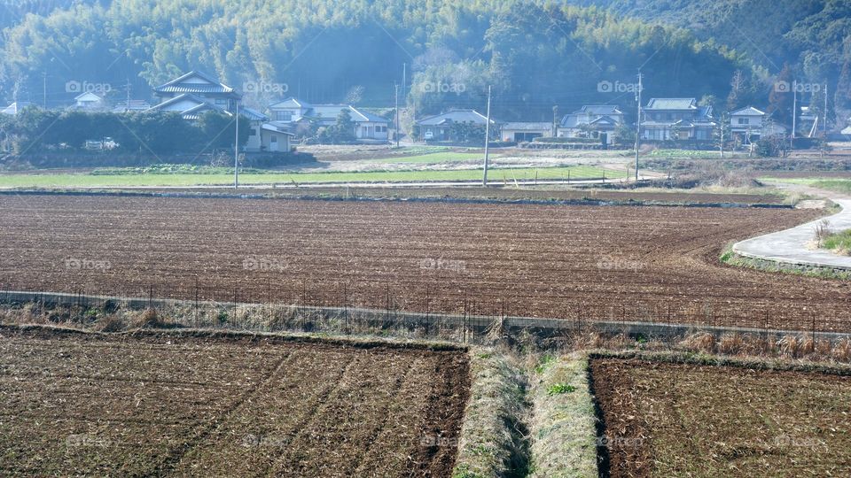 Typical Japanese countryside