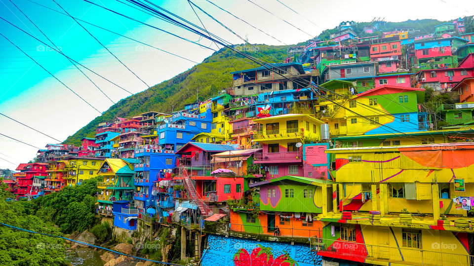 colorful houses