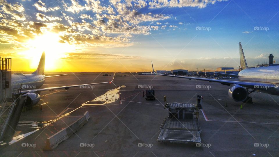 Airport Sunset