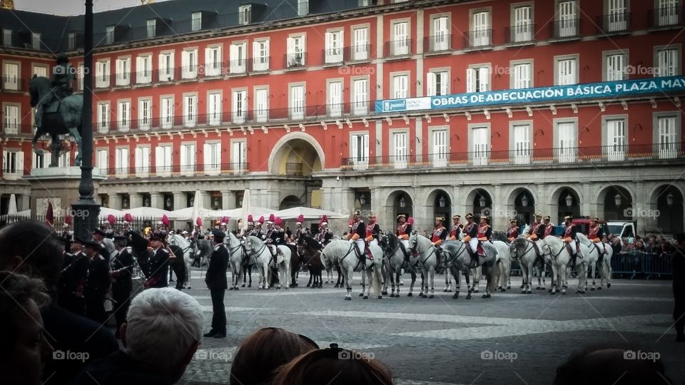 Independence Day in Madrid, Spain