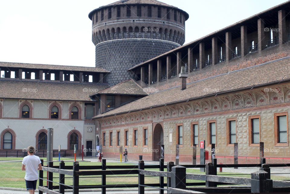 Italy, Milan, Sforzesco Castle