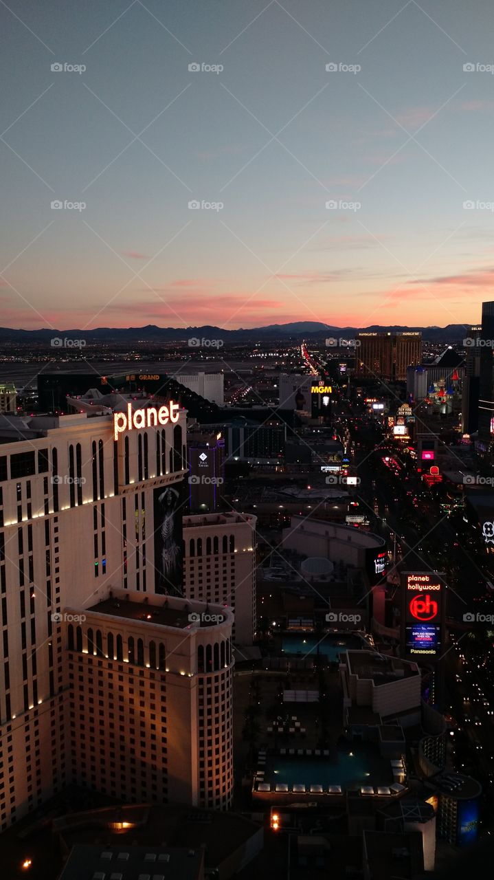 Sunset in Vegas