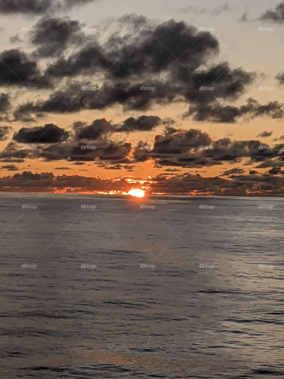 Sunset at sea
