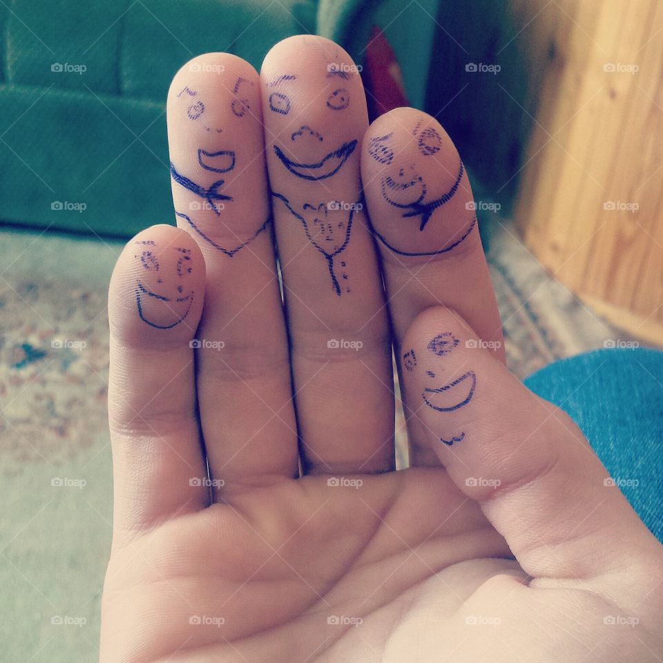 Friends . Funny hand-made art by me 