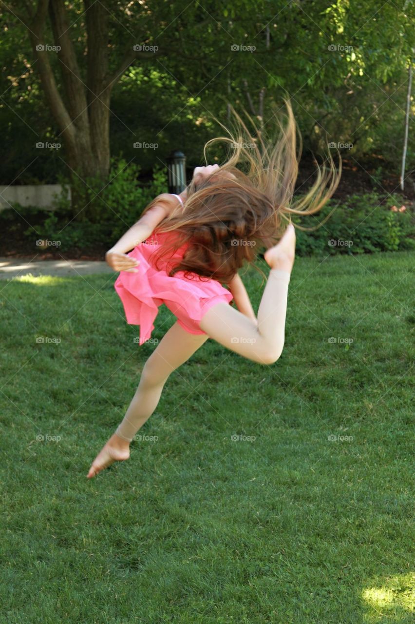 Ballerina. Dancing