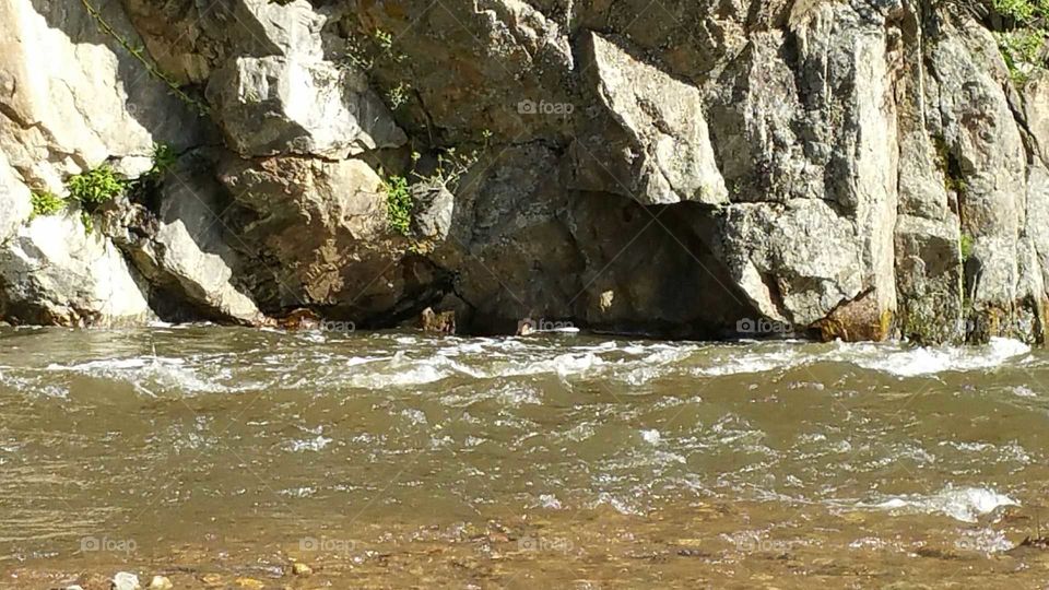 Rocks & water