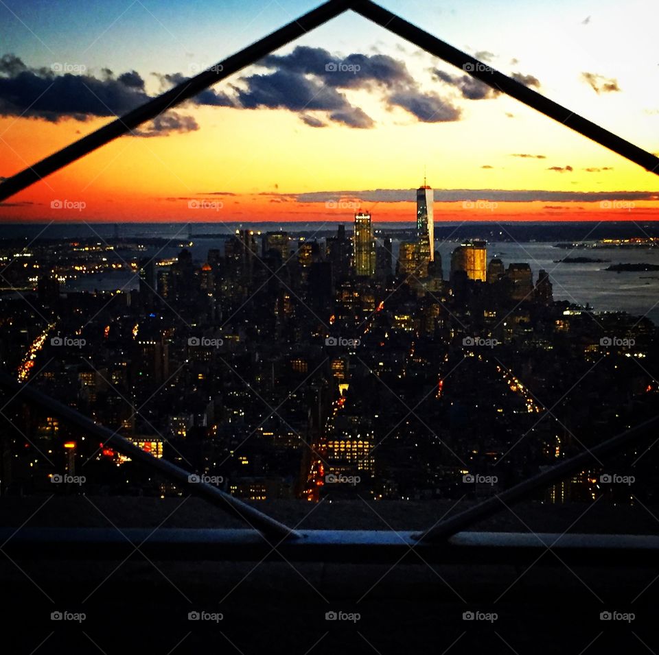 View from the Empire State Building, New York City