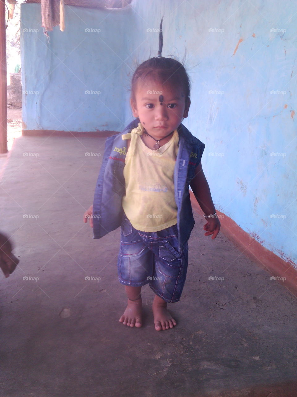 child standing first time