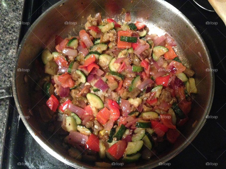 Ratatouille in the making