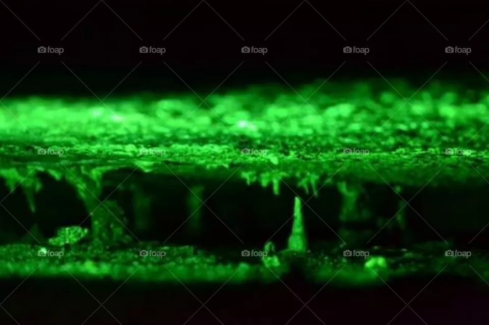 Light inside a cave