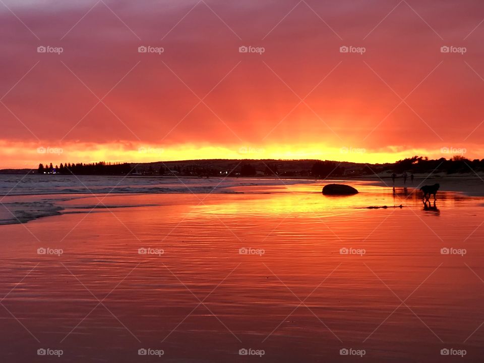 Sunset over Victor Harbor