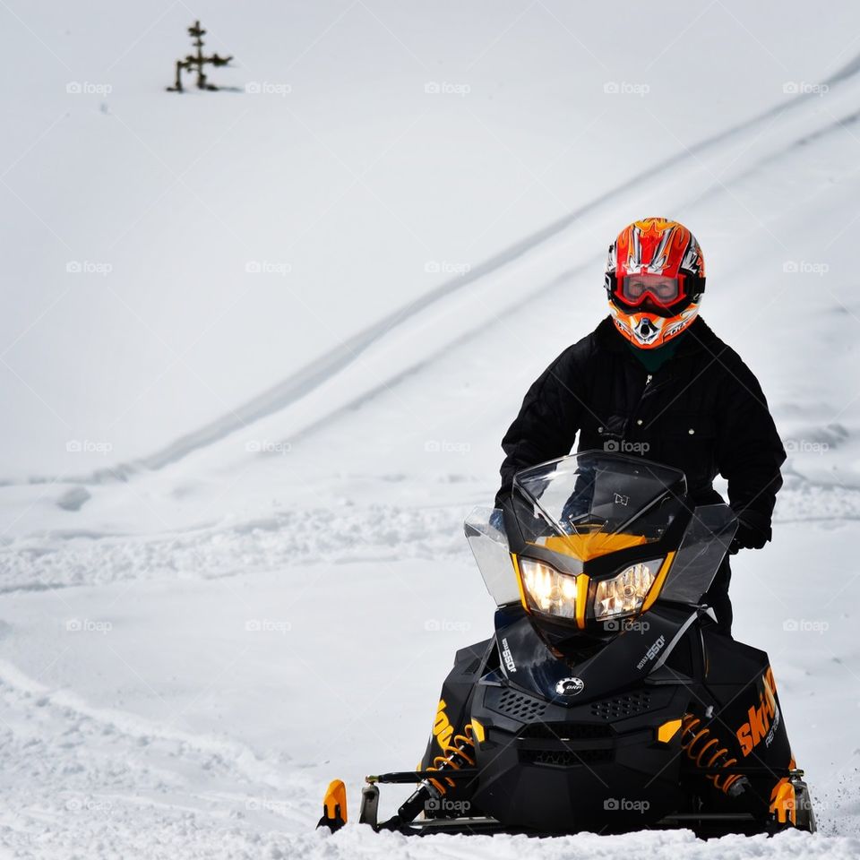 Snowmobiling