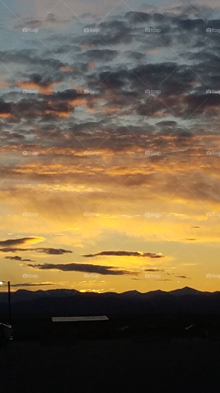 sunrise in Idaho