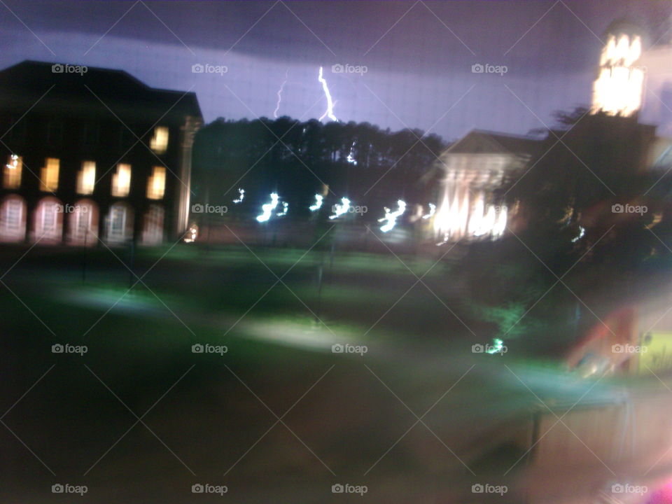 Lightning on campus