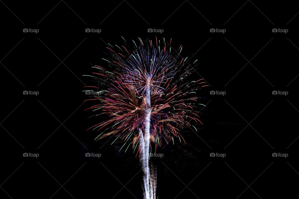 Fireworks with Trails