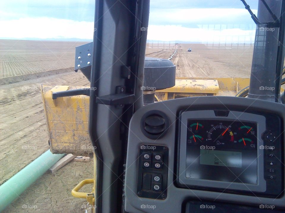 My bulldozer on the pipeline