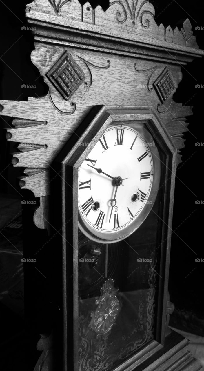 Past Time. Antique clock