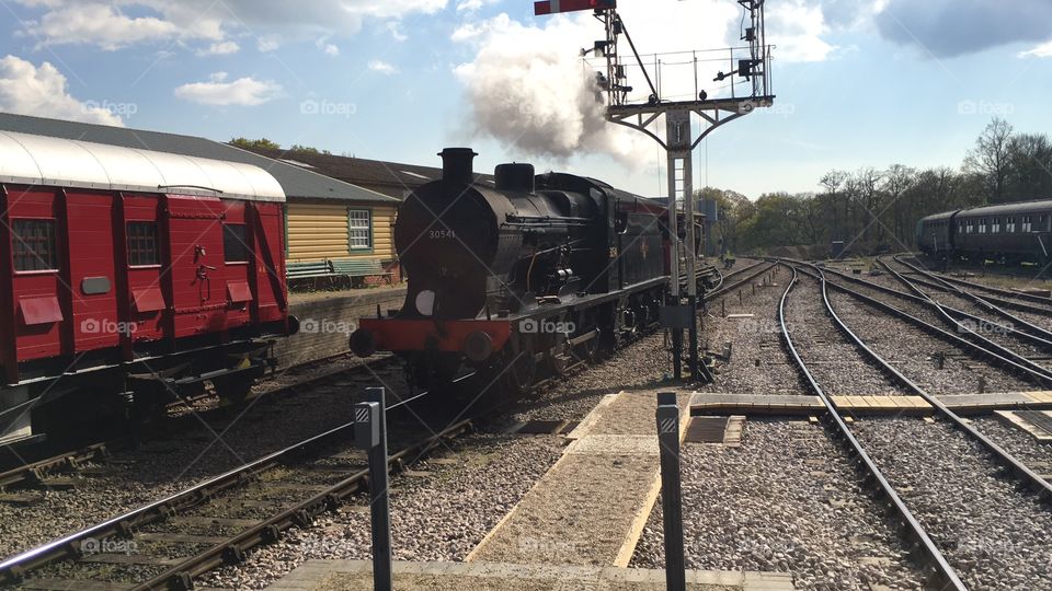 Southern railway Q class 30541 Horsted Keynes station bluebell railway 