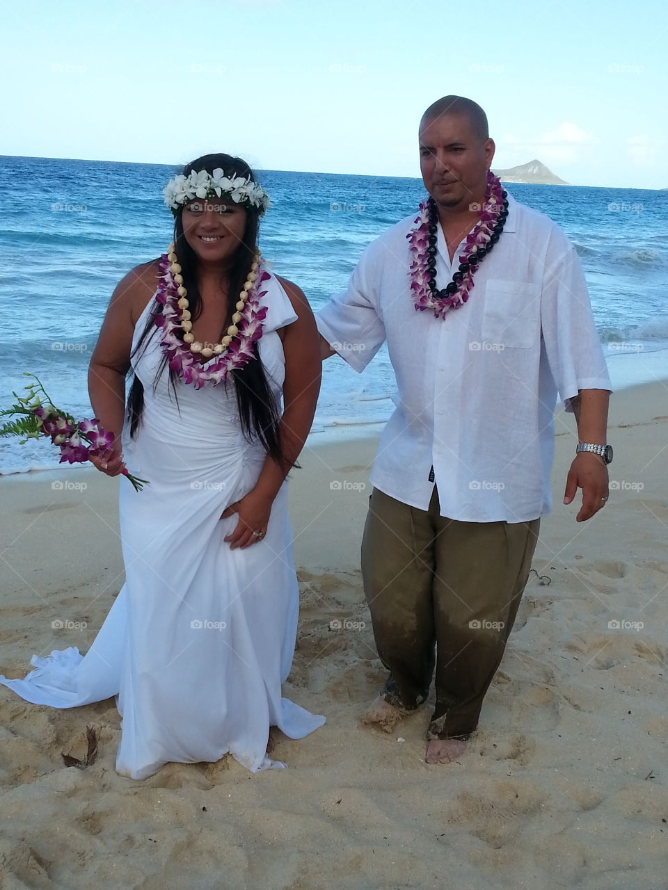 People, Beach, Woman, Man, Two