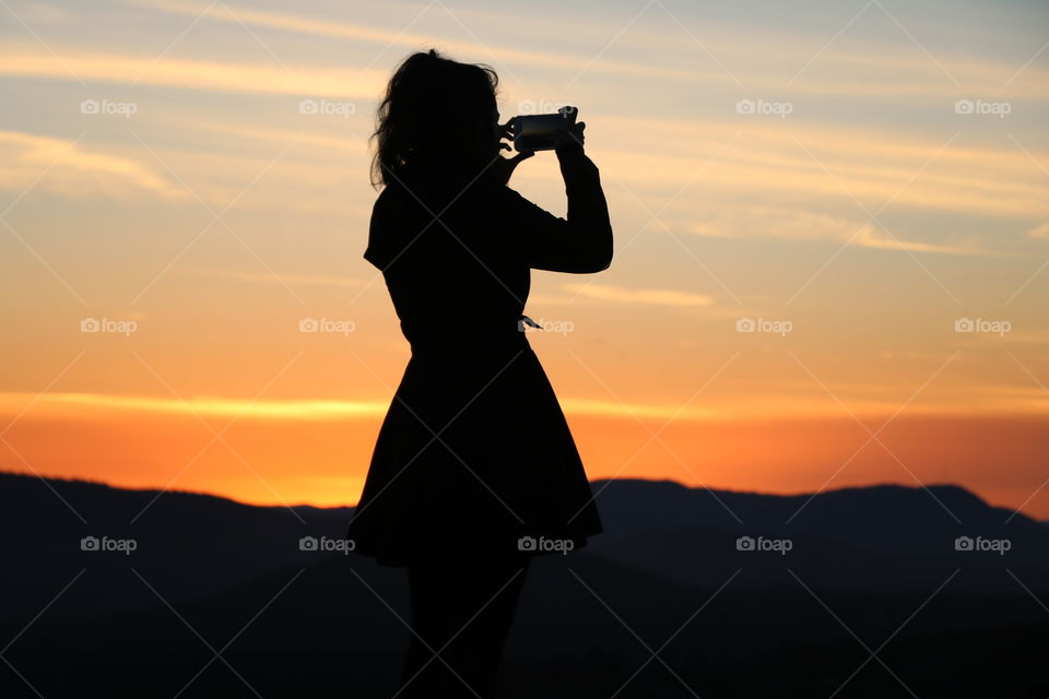 Capturing the amazing sunset