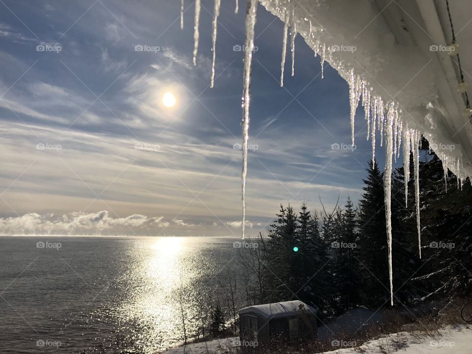 Beautiful Lake Superior Icicles