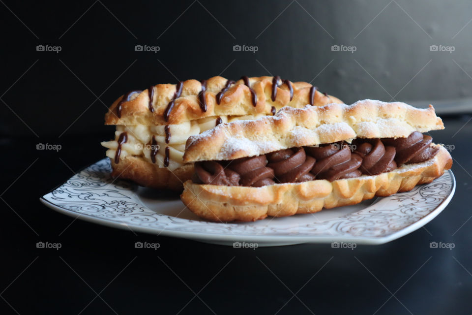 Homemade eclairs