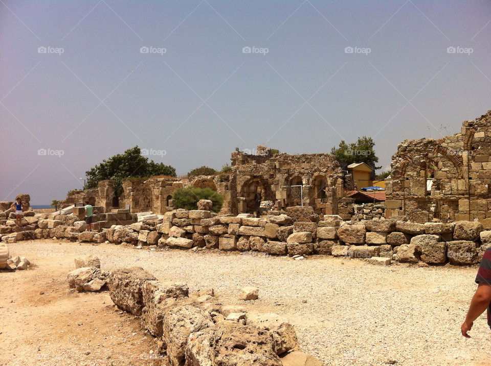 stone turkey manavgat ruins by johnoyvind