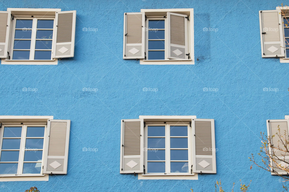 Blue apartment in Munich