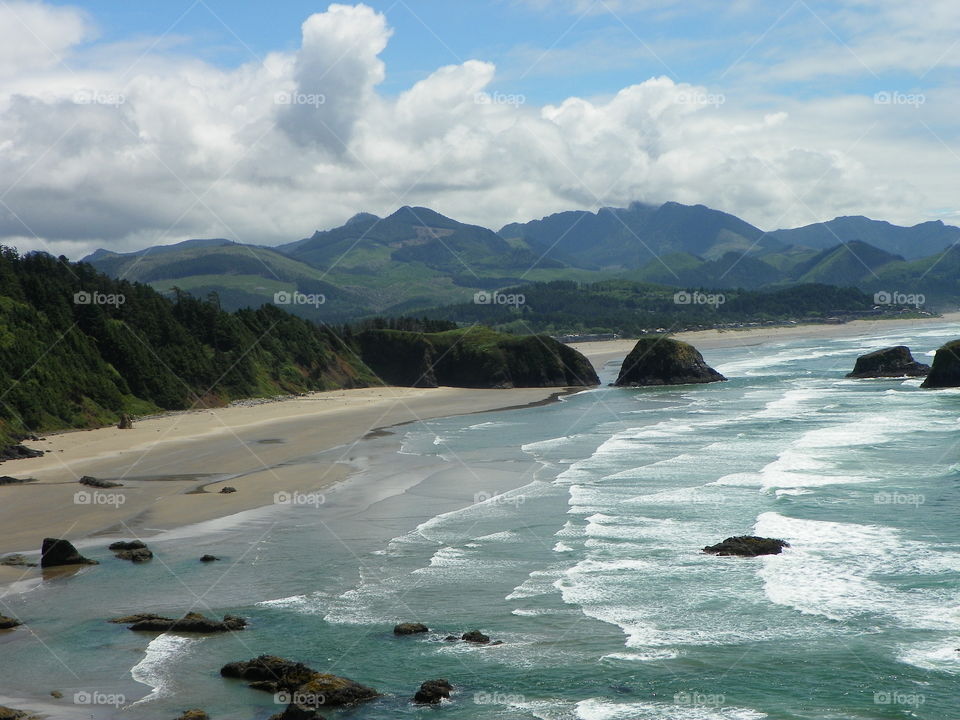 Pacific Ocean coastline 