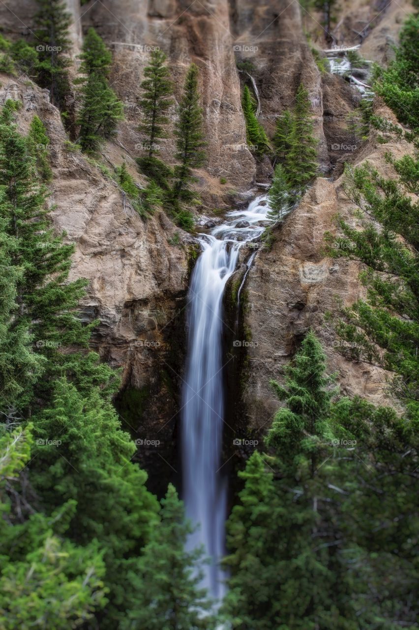 Tower Falls. Tower Falls in Yellowstone
