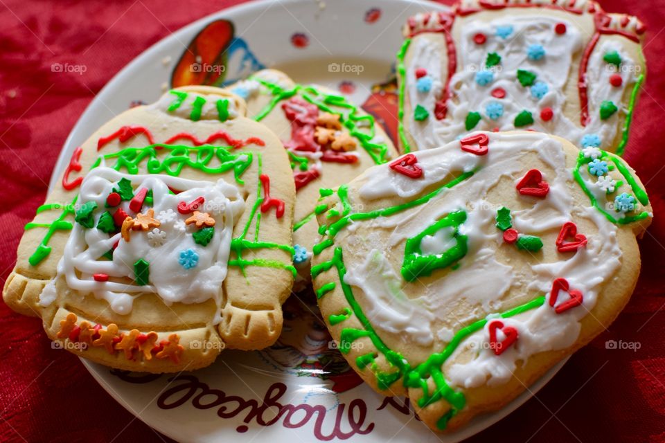 Multiple homemade Christmas Cookies 