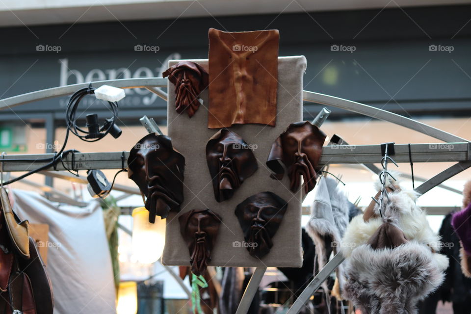 Leather mask crafts and arts