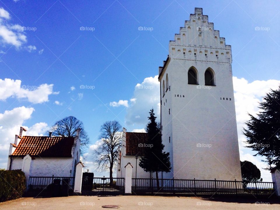 Heaven or hell. Krogstrup church, Krogstrup, Denmark, spring 2015